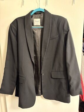 Abercrombie & Fitch Black Tailored Blazer Jacket